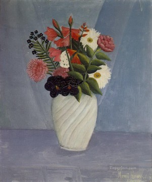ramo de flores 1910 Henri Rousseau decoración floral Pinturas al óleo
